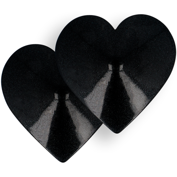 COQUETTE CHIC DESIRE - CUBRE PEZONES CORAZONES NEGROS - Imagen 2