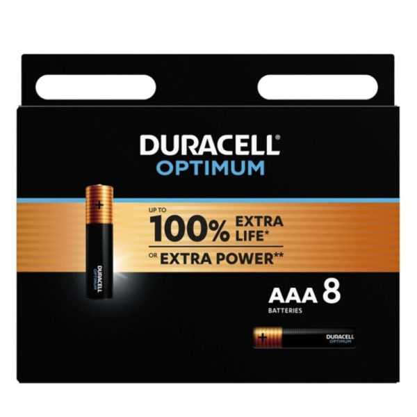 DURACELL - OPTIMUM PILA ALCALINA AAA LR03 BLISTER*8 - Imagen 2