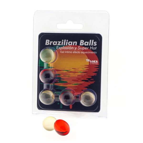 TALOKA - BRAZILIAN BALLS GEL EXCITANTE EFECTO SUPER CALIENTE 5 BOLAS - Imagen 2