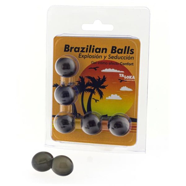 TALOKA - BRAZILIAN BALLS GEL EXCITANTE EFECTO CONFORT 5 BOLAS - Imagen 2