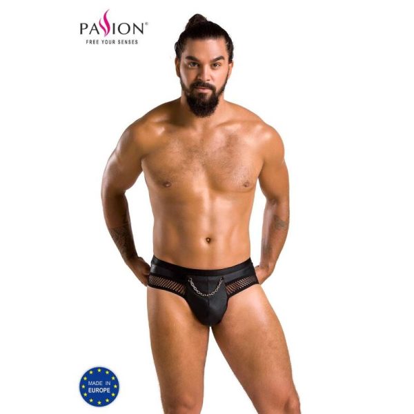 PASSION - 030 SLIP ABIERTO TOM NEGRO S/M - Imagen 2