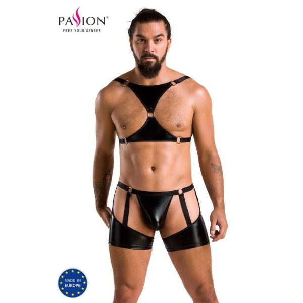 PASSION - 047 SET ARON NEGRO S/M - Imagen 2