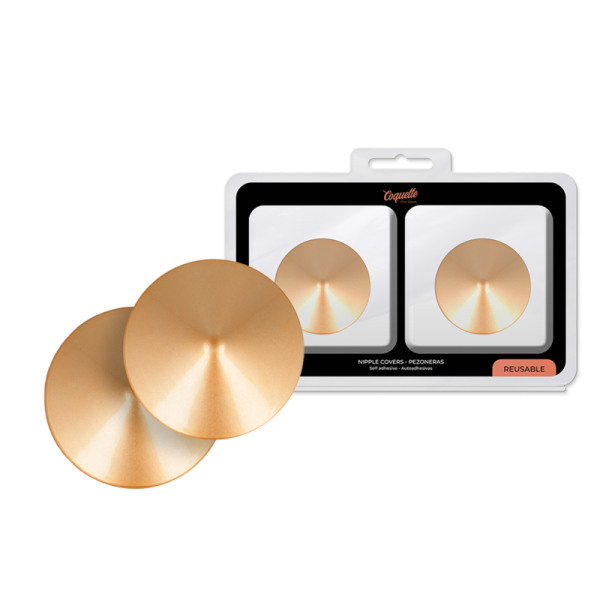 COQUETTE CHIC DESIRE - CUBRE PEZONES CIRCULOS DORADOS - Imagen 2