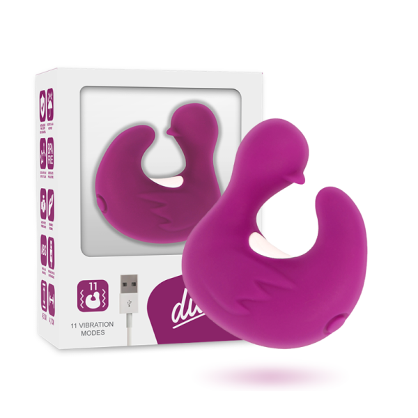 COVERME - DEDAL PATO ESTIMULADOR DE SILICONA RECARGABLE  DUCKYMANIA - Imagen 2