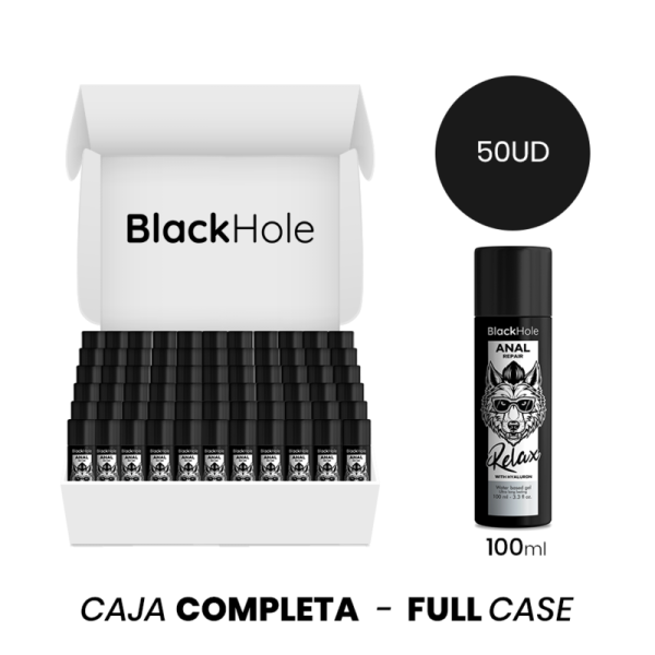 MOQ 50 - BLACK HOLE ANAL REPAIR BASE AGUA RELAX CON HYALURON 100 ML - Imagen 2