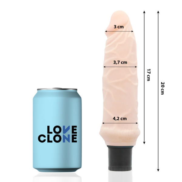 SELF LUBRICATION VIBRADOR 20 CM -O- 3.7 CM - Imagen 2