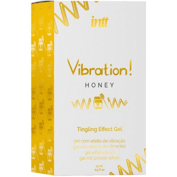 INTT - POTENTE ESTIMULANTE ÍNTIMO GEL VIBRADOR LIQUIDO MIEL 15 ML - Imagen 2