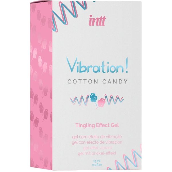 INTT - POTENTE ESTIMULANTE ÍNTIMO GEL VIBRADOR LIQUIDO ALGODÓN DE AZÚCAR 15 ML - Imagen 2