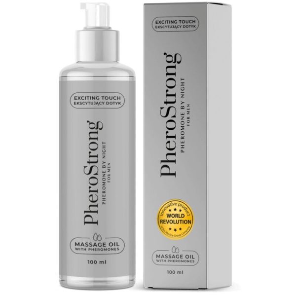 PHEROSTRONG - ACEITE DE MASAJE BY NIGHT PARA HOMBRE 100 ML - Imagen 2