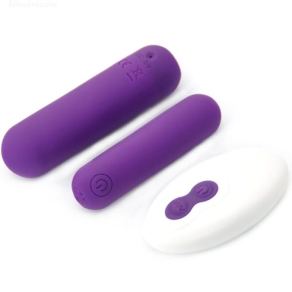 ARMONY - SPLASH JOLINE BALA VIBRADORA SILICONA CONTROL REMOTO 10 VIBRACIONES 6.5 X 1.5 CM MORADO - Imagen 2