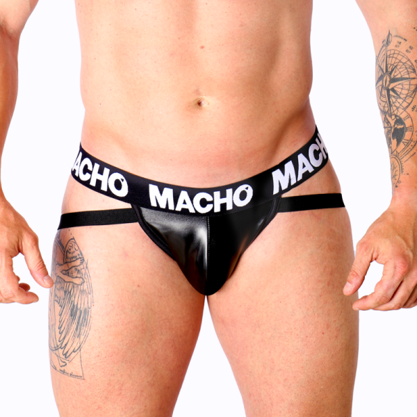 MACHO - MX25NC JOCK CUERO NEGRO S - Imagen 2