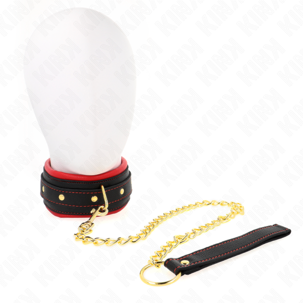 KINK - COLLAR CON CORREA DE TEJIDO LISO AJUSTABLE 33-48 CM X 5.7 CM - Imagen 2