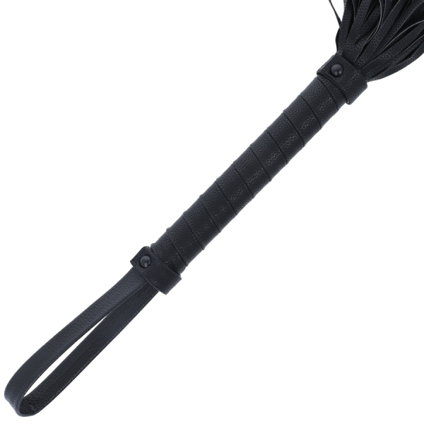 DARKNESS - LÁTIGO BONDAGE NEGRO 42CM LEATHER - Imagen 2
