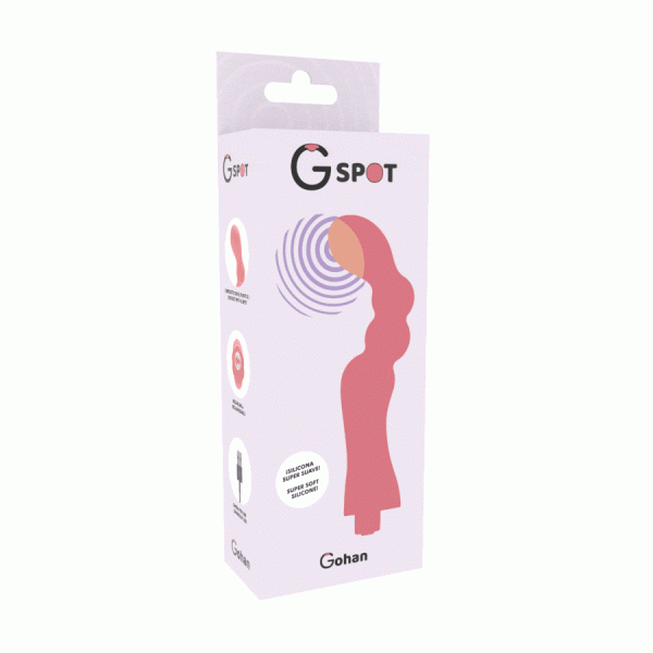 G-SPOT - GOHAN VIBRADOR PUNTO G LIGHT RED - Imagen 2