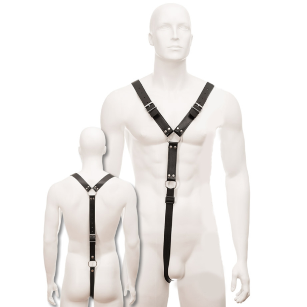 LEATHER BODY - HARNESS MEN NEGRO - Imagen 2