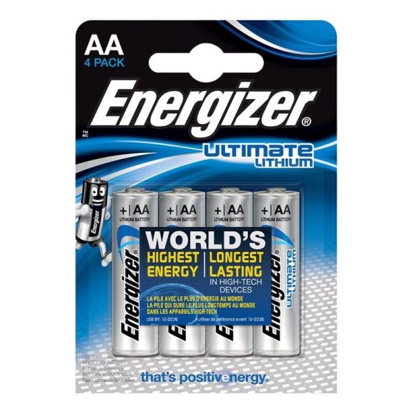 ENERGIZER - ULTIMATE LITHIUM PILA LITIO AA L91 LR6 1,5V BLISTER*4 - Imagen 2