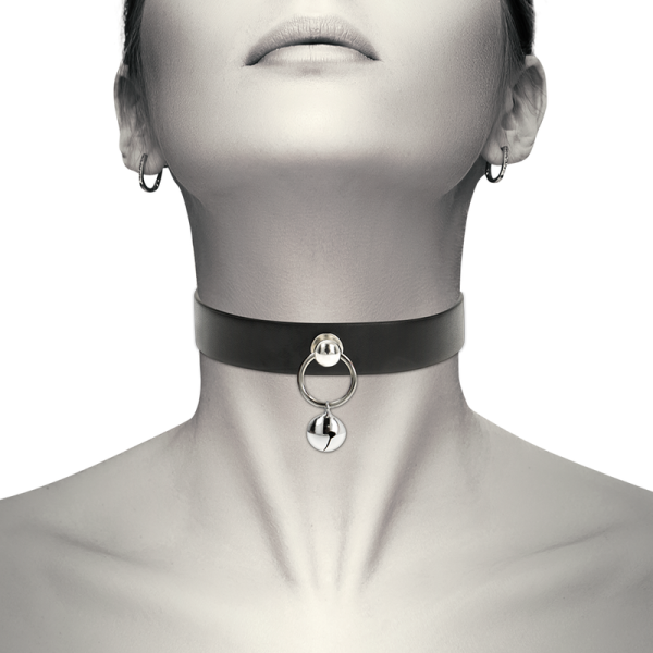 COQUETTE CHIC DESIRE - COLLAR CUERO VEGANO ACCESORIO WOMAN CASCABEL/ARO - Imagen 2