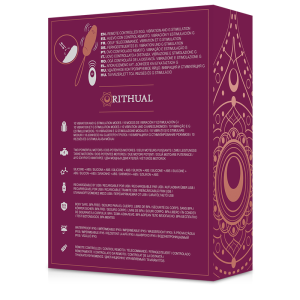 RITHUAL - PRIYA HUEVO CONTROL REMOTO G-SPOT + VIBRACIÓN - Imagen 2