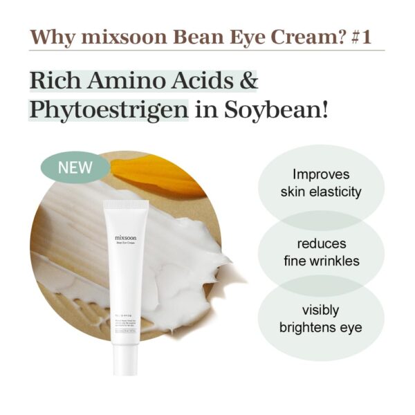 mixsoon Bean Eye Cream with Mild Soothing Beans 20ml - Imagen 4