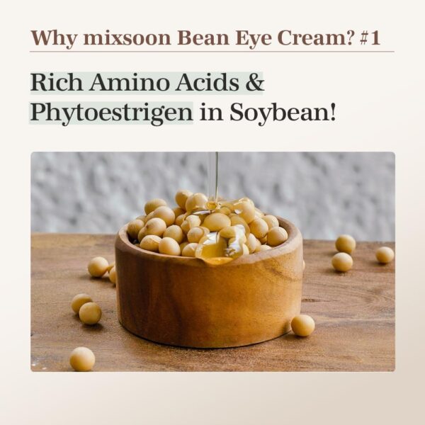 mixsoon Bean Eye Cream with Mild Soothing Beans 20ml - Imagen 3