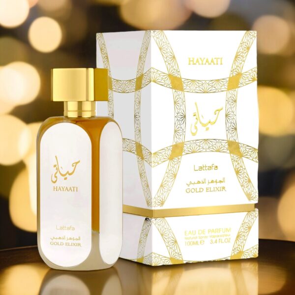Hayaati Gold Elixir By Lattafa EDP Perfume 3.4 oz/100 ml - Imagen 2