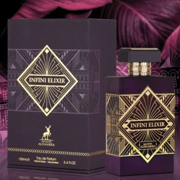 Infini Elixir By Maison Alhambra EDP Perfume 3.4 oz/100 ml - Imagen 3